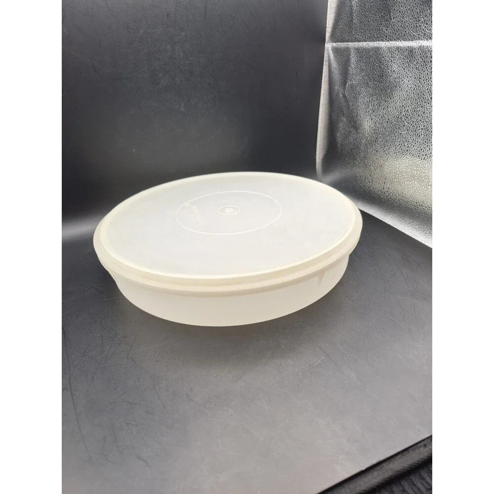 VTG Clear White Tupperware 12